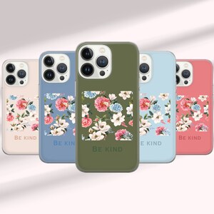 Cute Flowers Phone Case Floral Print Cover fit for iPhone 15 Pro Max, 14 Plus, 13, 12, 11, XR & Samsung S24,S23,A54, A53,Pixel 8 Pro,7