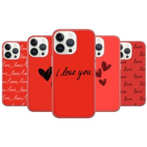 Cute Valentines Day Phone Case Love Cover fit for iPhone 15 Pro Max, 14 Plus, 13, 12, 11, XR & Samsung S24, S23, A54, A53, Pixel 8 Pro, 7