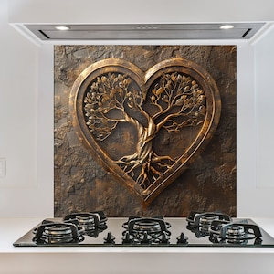 Dosseret en verre trempé - Dosseret pour poêle - Dosseret pour arbre de cuisine Crédence pour poêle - Dosseret derrière le poêle