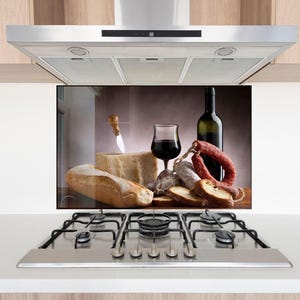 Modern Tempered Glass Kitchen Kitchen Backsplash,  Contemporary Splashback Behind Stove