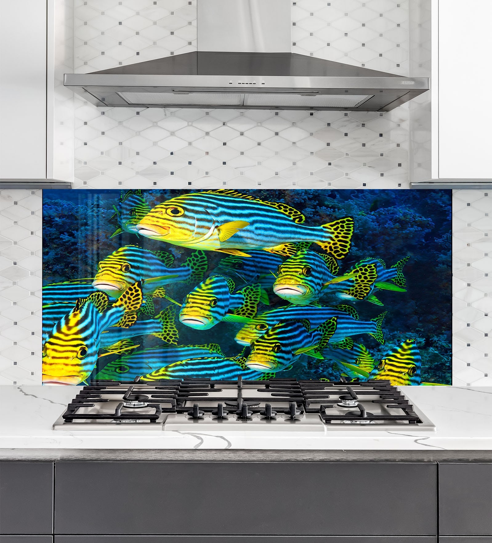 Tempered Glass Backsplash Tileaquarium Backsplashstove Backsplash for
