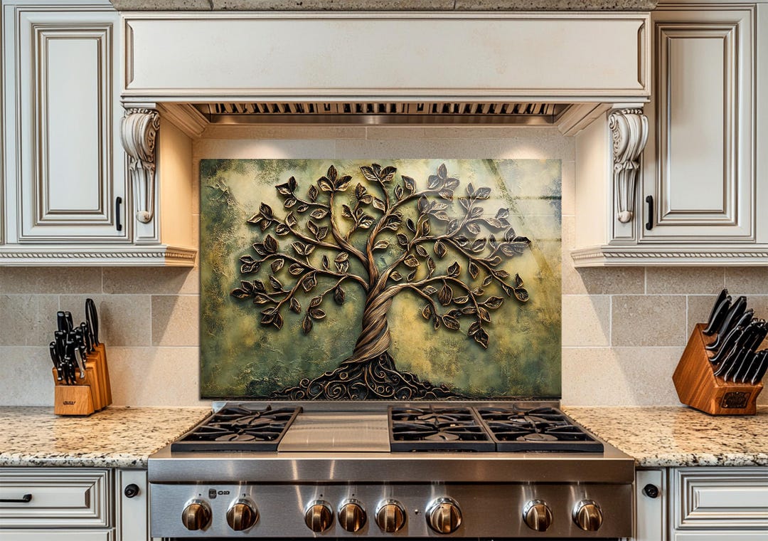 Stained Glass Tree of Life Wall Art – Elegant Botanical Design With ...