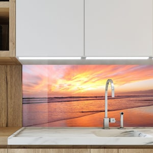 Elegant Glass Back Cover for Stove,  Transform Your Kitchen with Chic Backsplash