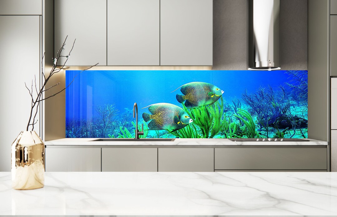 Tempered Glass Backsplashaquarium Backsplash Tilesstove Backsplash