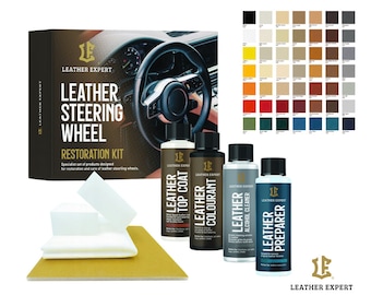 Leather Steering Wheel Restoration Kit Leder Reparatur Set 49 Farben