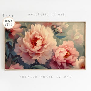 Floral Samsung Frame TV Art, Still Life Flowers Oil Painting, Vintage TV Frame Art, Spring Farmhouse Decor, Digital Download TV Frame
