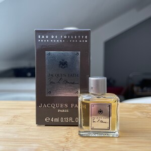 Jacques Fath pour l’Homme miniature Perfume .13 floz 4 ml Mini fragrance Boxed EDT