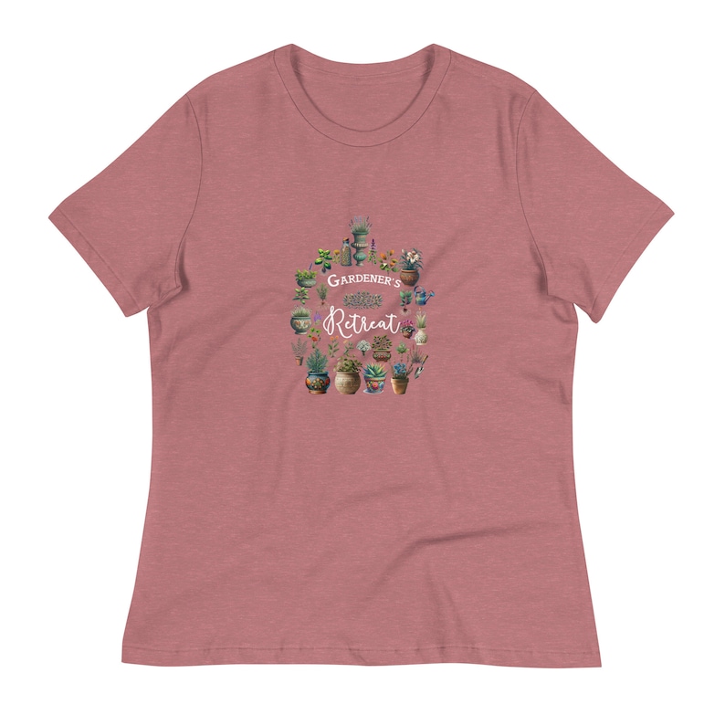 Gardener Tshirt Personalized text. Cotton Gift for wife, gardener, nature lovers, grandma, daughter, friend, worker. Wondernarai Etsy