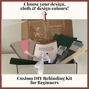 Kit de reliure de livre DIY avec design personnalisé (broché à relié)