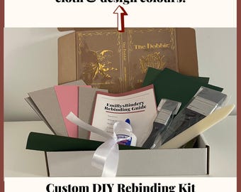 DIY Buch Rebinding Kit mit individuellem Design (Taschenbuch zu gebundenem Buch)