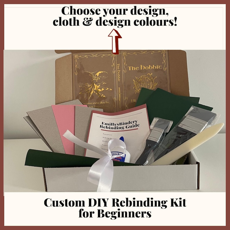 Kit fai-da-te per rilegare libri con design personalizzato (da brossura a copertina rigida) immagine 1