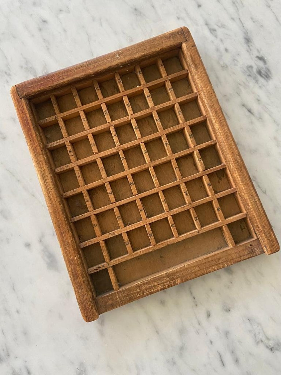 Small Wooden Letter Tray Etsy