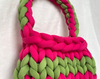 Sac en tricot chunky fait à la main