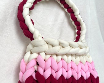 Chunky Knit Bag Handmade