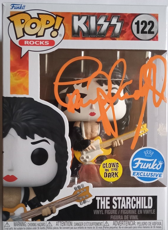 Paul Stanley Autographed Kiss Funko Pop #122 the Starchild