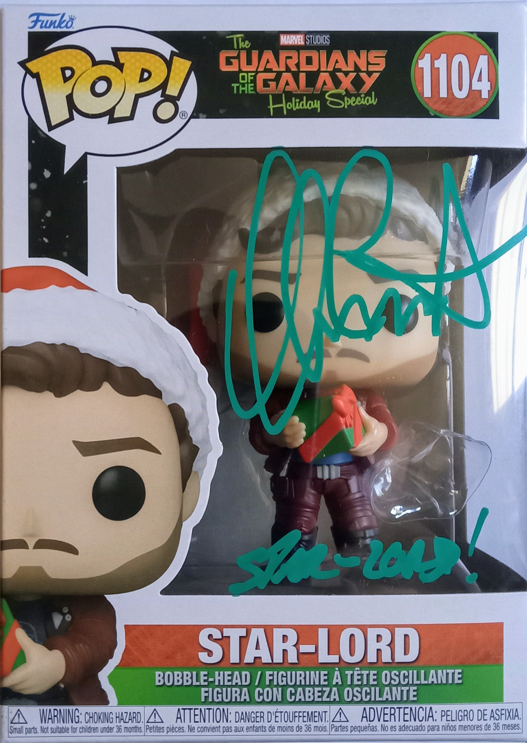 Chris Pratt Autographed Guardians of the Galaxy Star-lord Funko  display picture 1