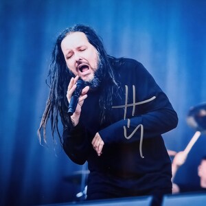 KORN 直筆サイン入りトート 本物 Korn Full Original Band Signed Autographed 8x12 Inch Photo +