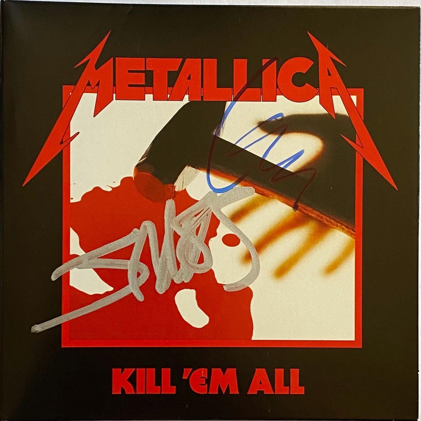 Metallica Autographed Signed Kill 'em All Cd - James Hetfield Lars