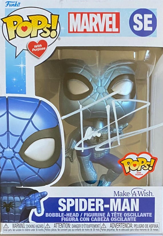 トム・ホランド直筆サイン入りスパイダーマン ファンコポップ - Etsy 日本