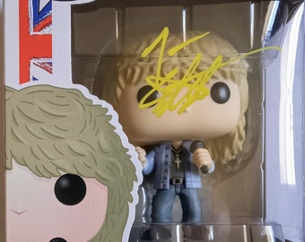 Joe Elliott signierte Def Leppard Funko Pop #147 mit Autogramm