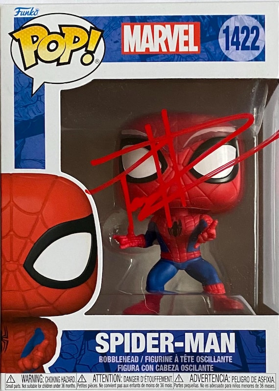 Tom Holland Autographed Spider-man Funko Pop #1422 - Etsy UK