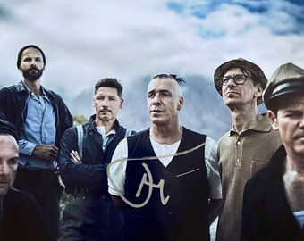 Foto de Rammstein autografiada de Till Lindemann 8x10