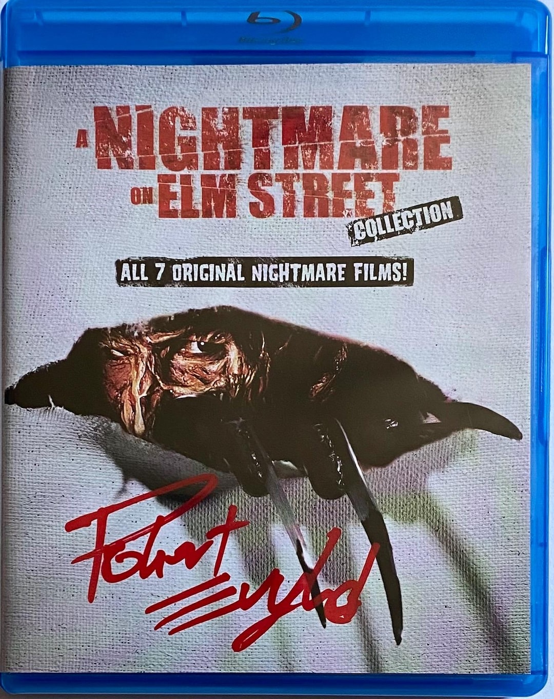 ロバート・イングランド直筆サイン入り『エルム街の悪夢』ブルーレイ7