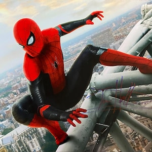 Tom Holland signierte signierte Spiderman 8x10 Photo