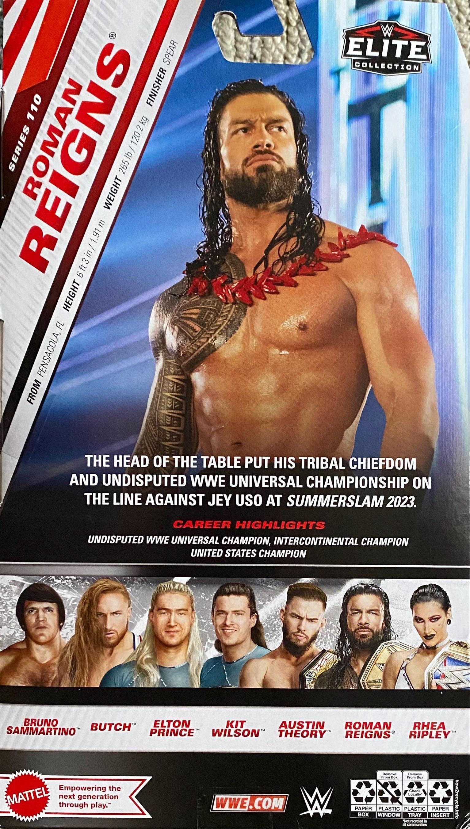 WWE ローマン・レインズ 直筆サイン入り エリートコレクション