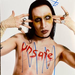 Marilyn manson autograph - Etsy 日本