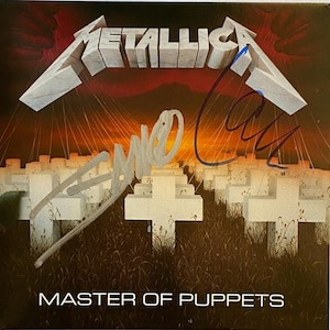 Metallica Autographed Signed Master Of Puppets Cd - James Hetfield Lars Ulrich