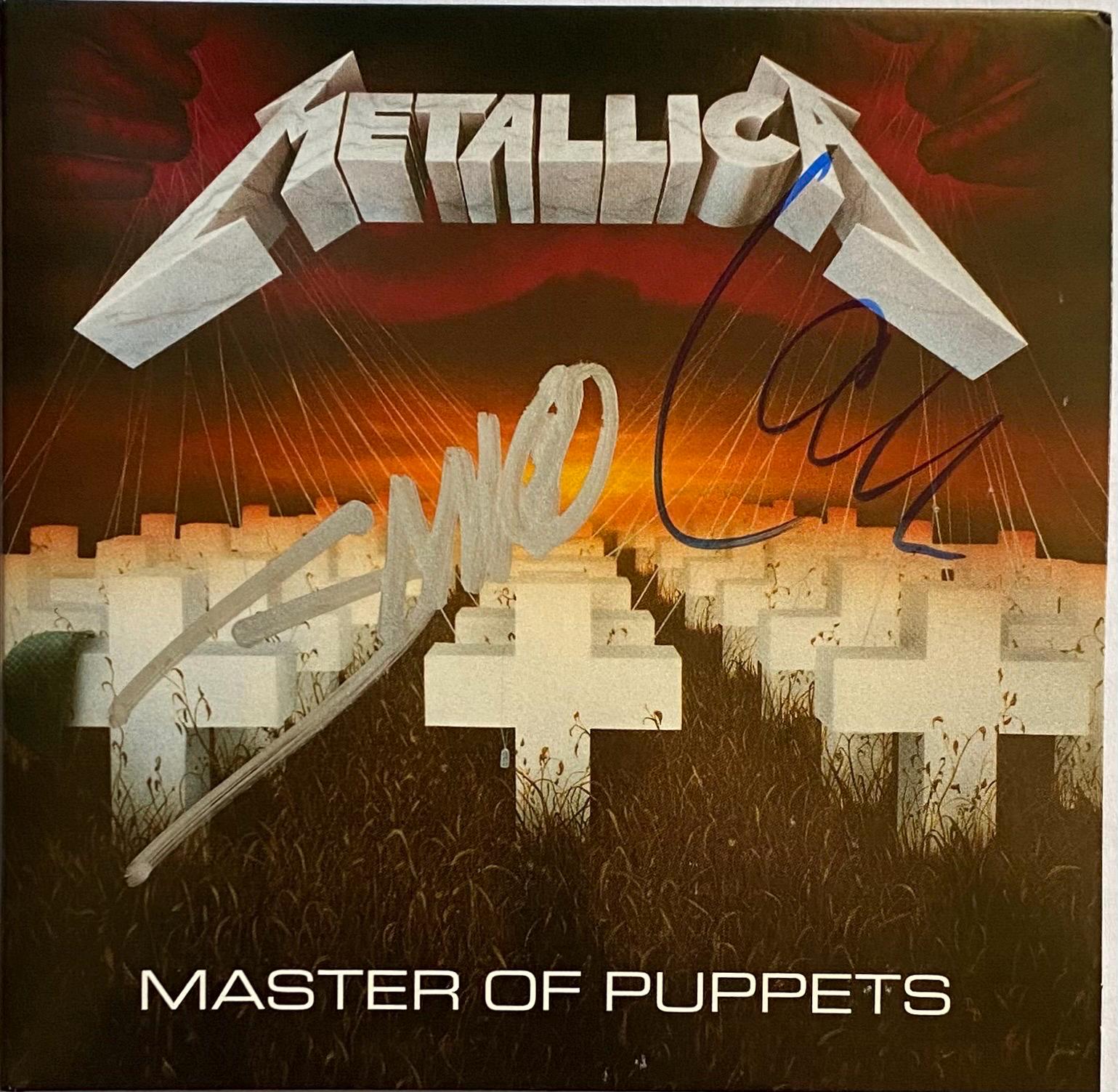 Metallica Autographed Signed Master of Puppets Cd - James Hetfield