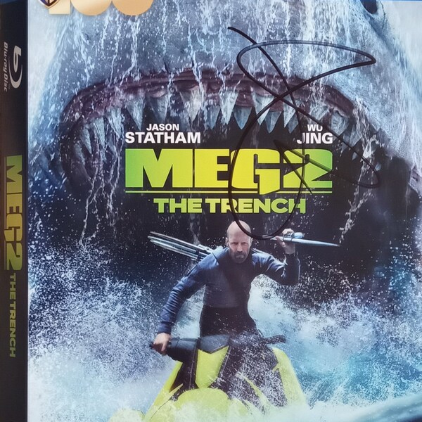 Jason Statham Autographed Signed The Meg 2 Blu Ray Slipcover Jacket