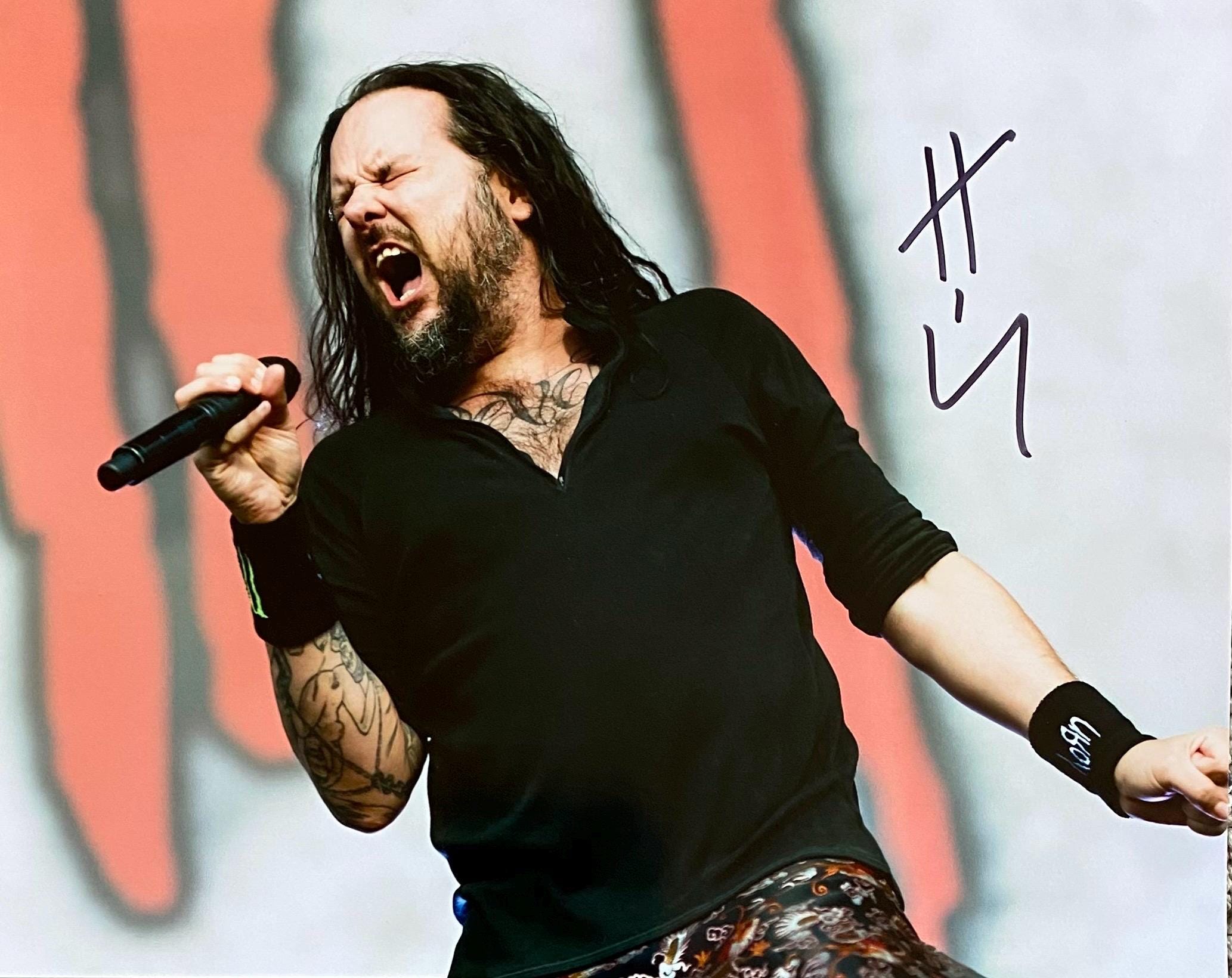 ジョナサン・デイビスの直筆サイン入りKorn 8x10写真 - Etsy 日本