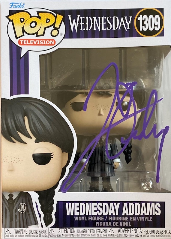 Jenna Ortega Autographed Wednesday Addams Funko Pop #1309 - Etsy