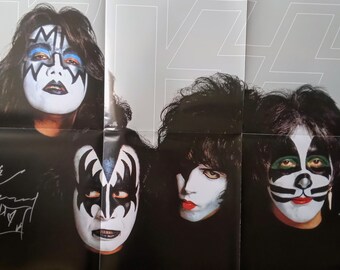 Ace Frehley Autographed Signed Kiss 22x33 Poster - the Spaceman - Etsy