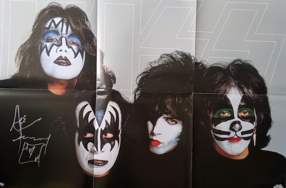 Ace Frehley Autographed Signed Kiss 22x33 Poster - the Spaceman - Etsy