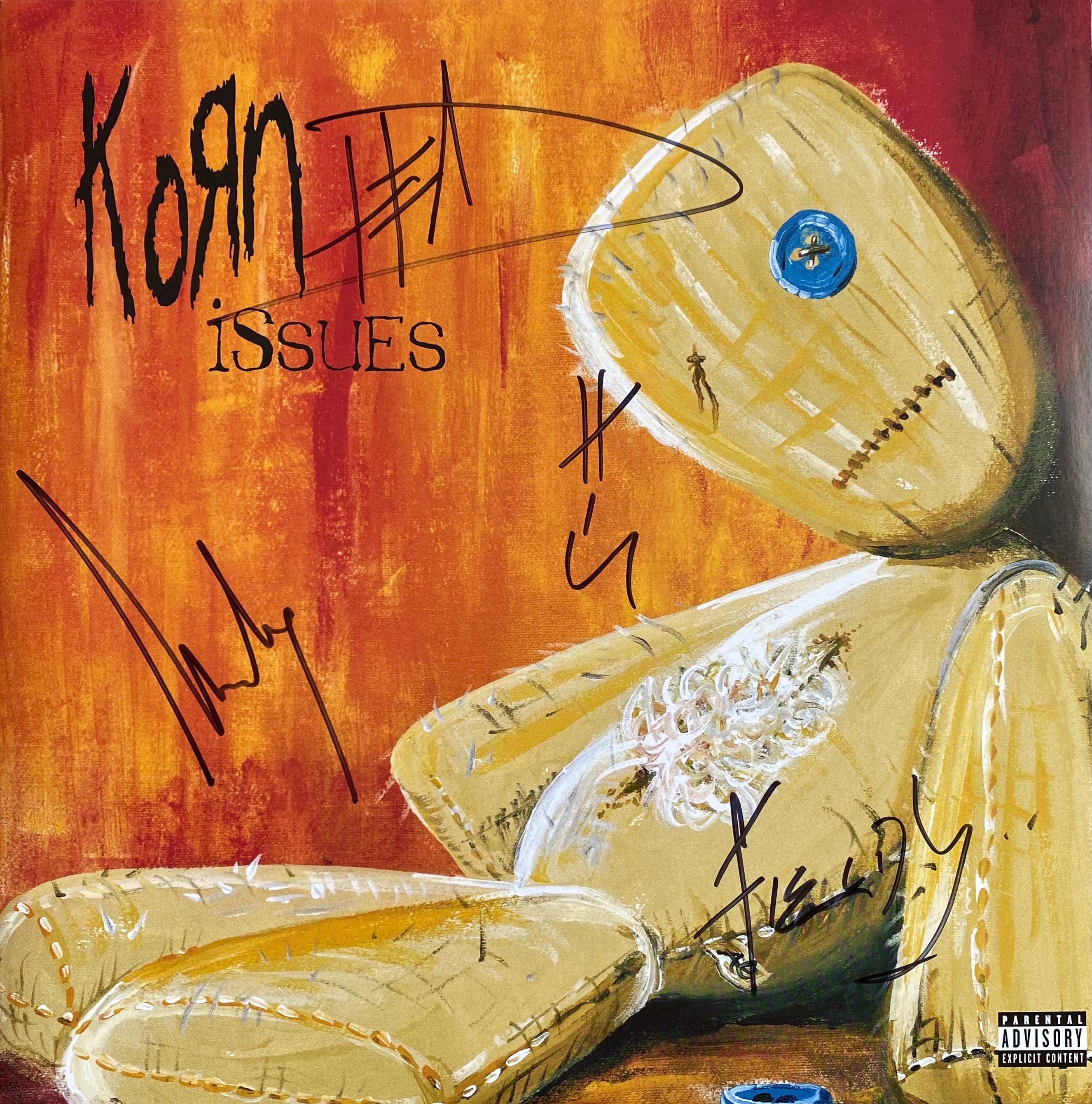 Korn Autographed Signed Issues Vinyl - Jonathan Davis Head Fieldy