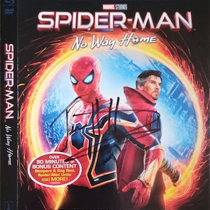 Tom Holland Autogramme Spiderman No Way Home Blu Ray Slipcover Jacke