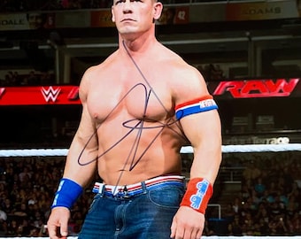 ジョン・シナのサイン入り8x10 WWEレスリング写真 JSA - Etsy 日本