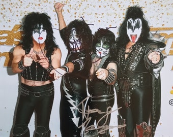 トミーセイヤー　サイン入りフォト トミー・セイヤーのサイン入り8x10キッスギタリスト写真