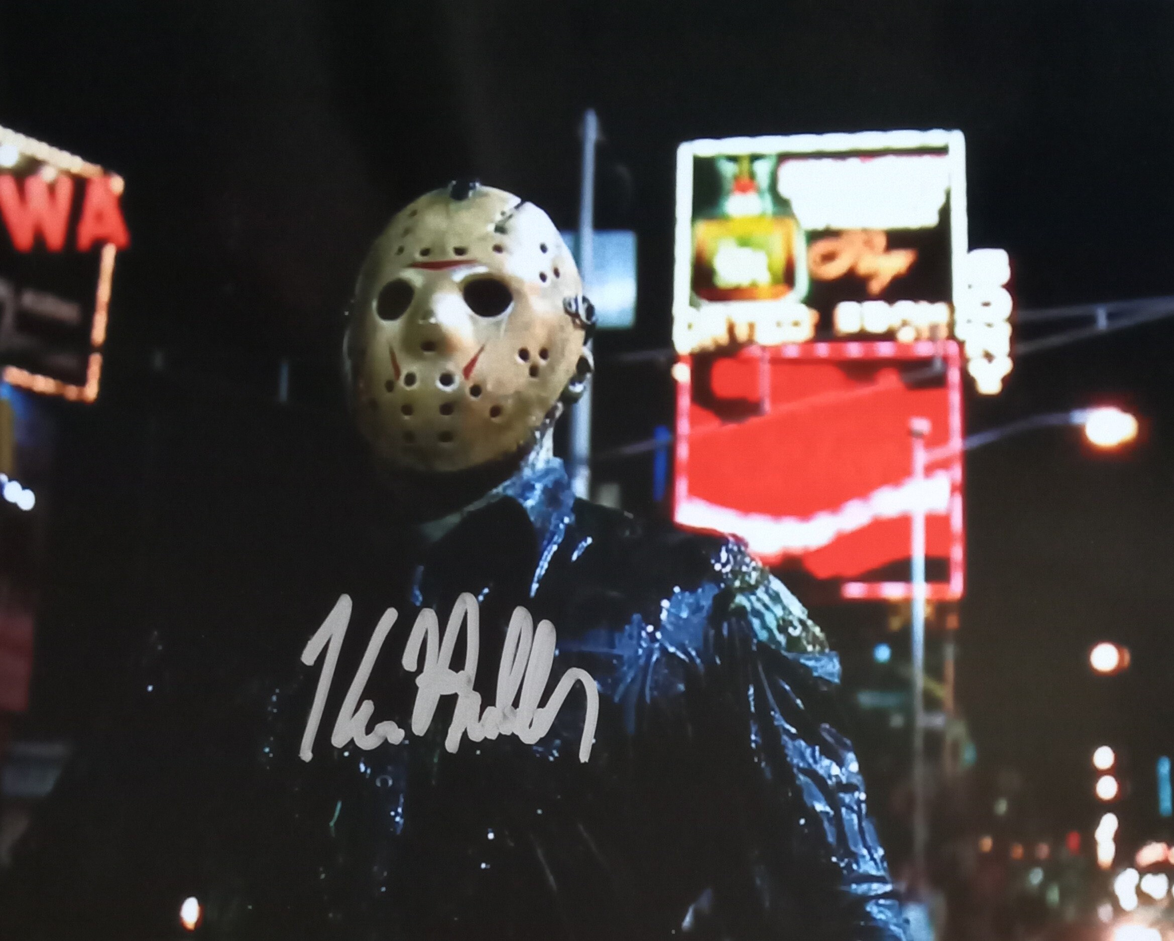 ケイン・ホッダー直筆サイン入り ジェイソン 13日の金曜日 8x10 写真