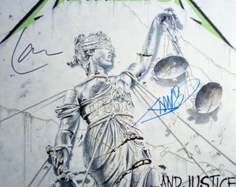 メタリカ 直筆サイン入り ブラックアルバム ビニール