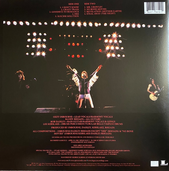 オジー・オズボーン 直筆サイン入り ブリザード・オブ・オズ ビニール