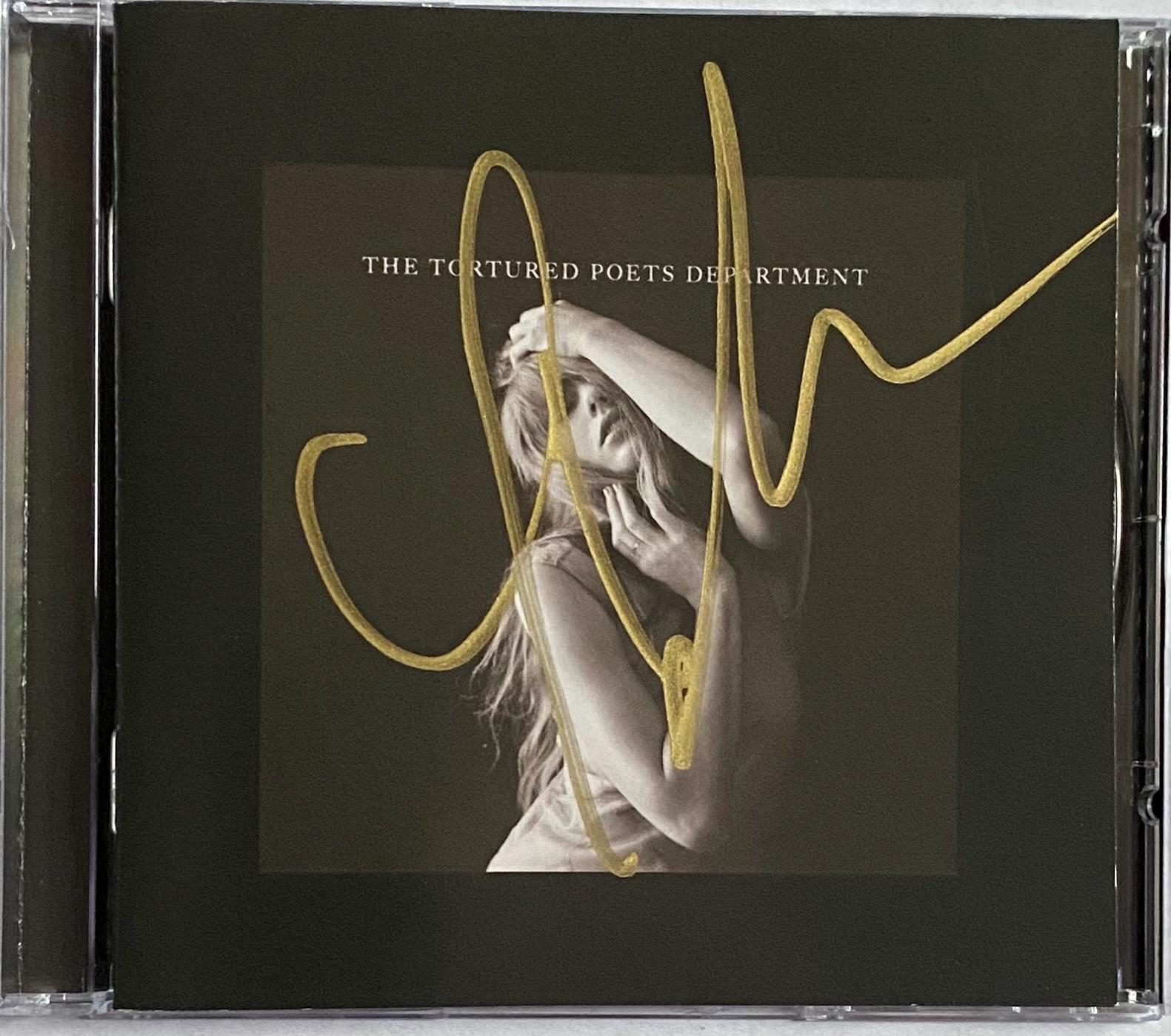 Signed Tortured Poets Department Cd - Etsy Canada