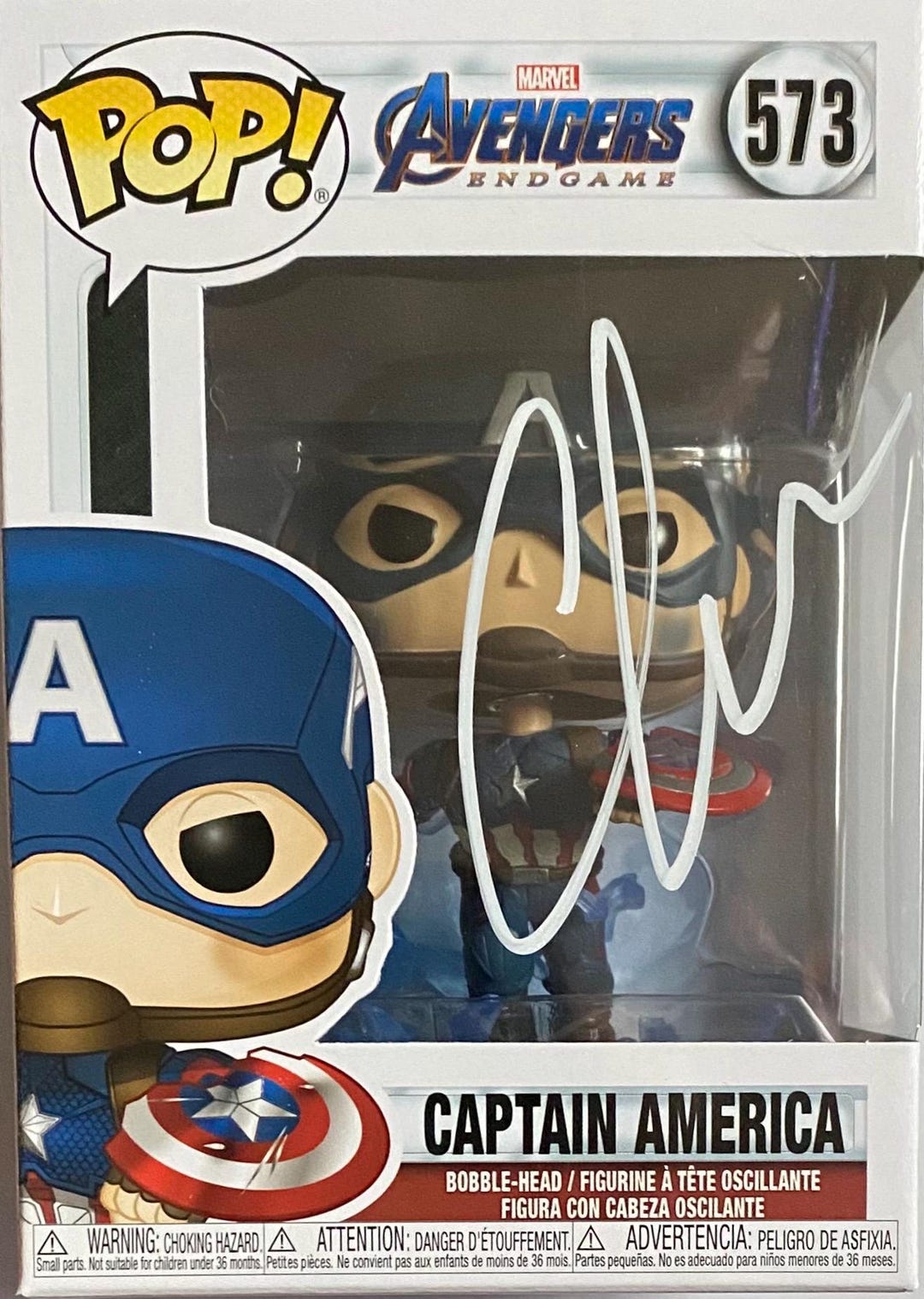 FUNKO POP キャプテン アメリカ 直筆サイン クリス・エヴァンス 直筆サイン入り キャプテン・アメリカ ファンコ