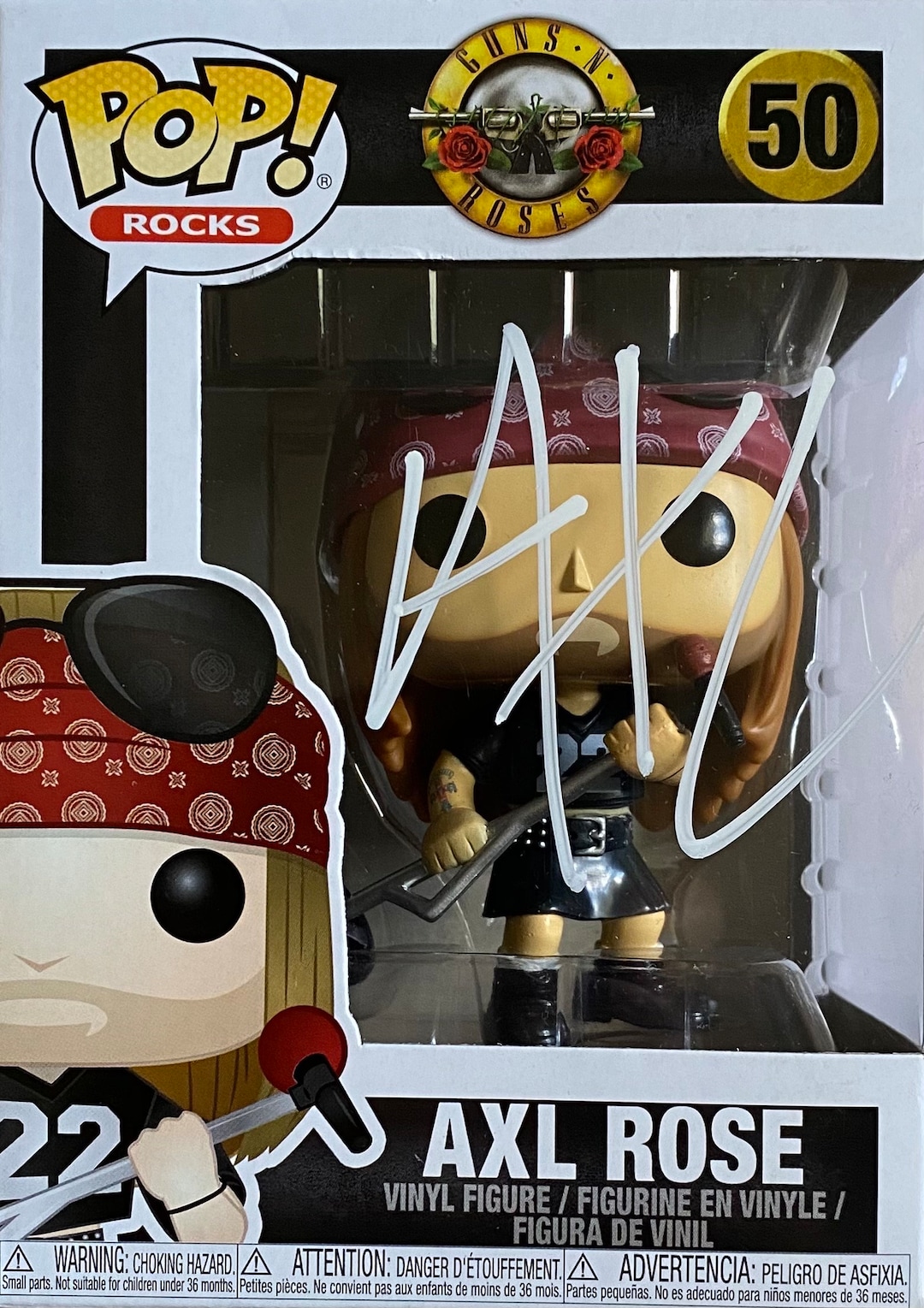 Axl Rose Autographed Signed Guns N Roses Funko Pop #50 - Etsy