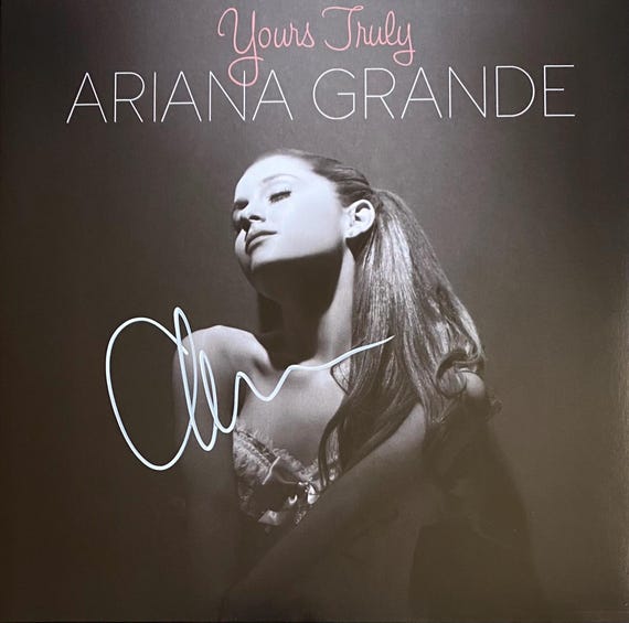 Ariana Grande Autographed Yours Truly Vinyl - Etsy