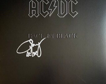 AC Dc Young Bothers Plus Autographed Mini Tour Poster 5x7 Back in Black ...
