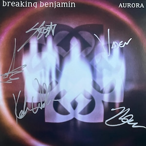 Breaking Benjamin Autograferad Signerad Aurora Vinyl